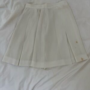 White Pleated Tennis Skirt